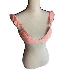 Gianni Bini Bikini Swimsuit Top * Bra *  L ? * Salmon  * No size label* EUC